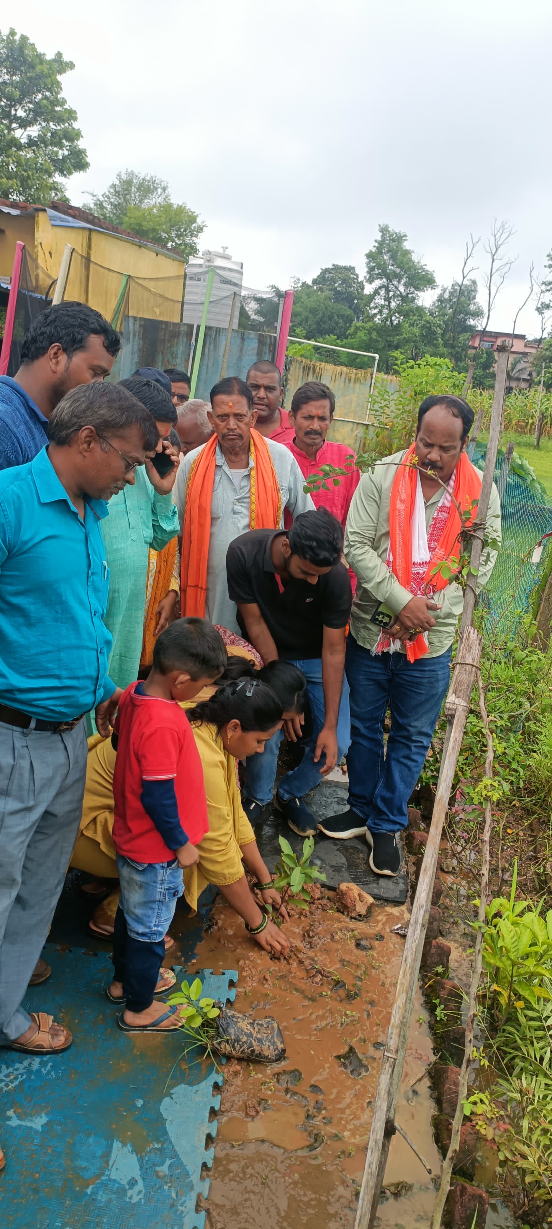Student Planting Tree